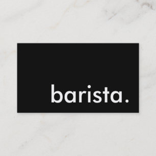 Barista. Visitenkarte