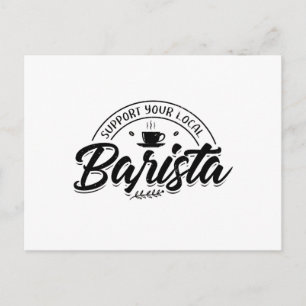Baristas   Coffee Barista Cafe Screen Holder Gesch Postkarte