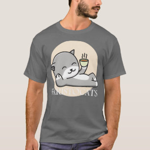 Baristo Cat Kaffee Barista Shirt