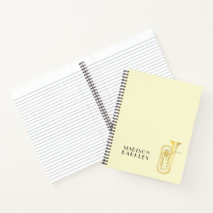 Bariton-Musiker-Band-Lehrer-Notizbuch Notizbuch