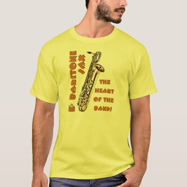 Bariton-Saxophon T-Shirt (Vorderseite)