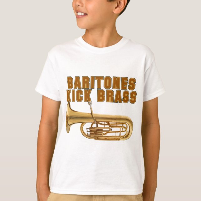 Bariton-Tritt-Messing T-Shirt (Vorderseite)