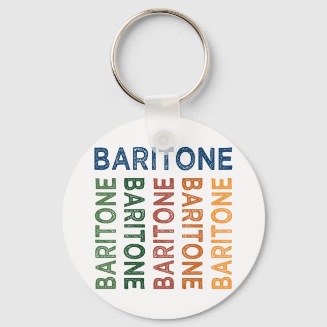 Baritone Colorful Schlüsselanhänger (Vorderseite)
