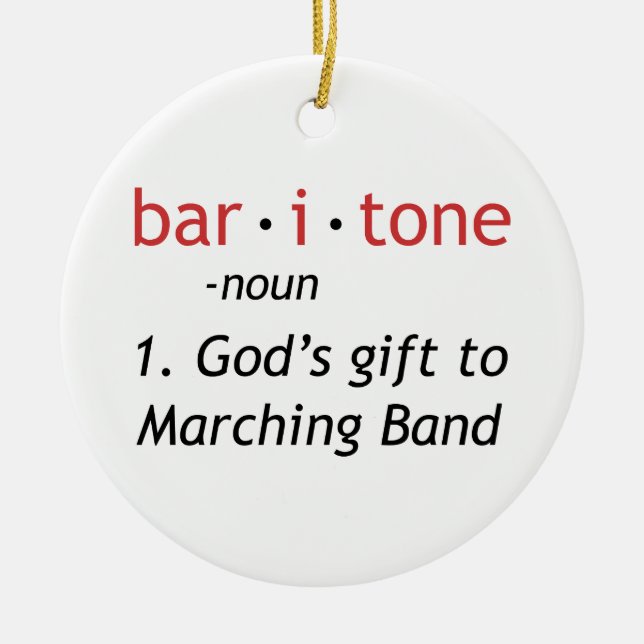 Baritone Definition Keramik Ornament (Vorne)