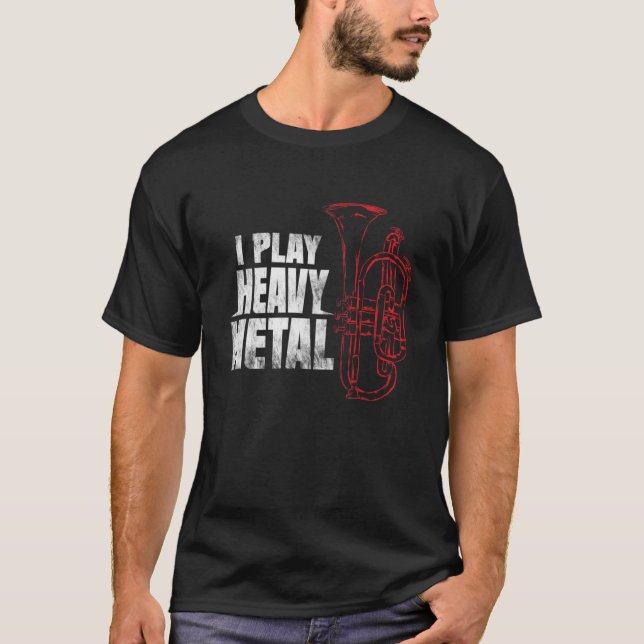 Baritone Euphonium Player Shirt  - Funny Marching  (Vorderseite)