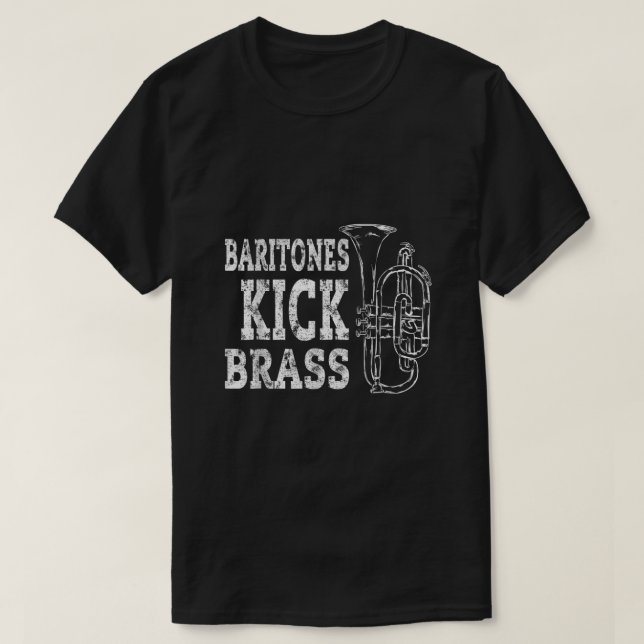 Baritone Euphonium Shirt Brass Marching Band Gesch (Design vorne)