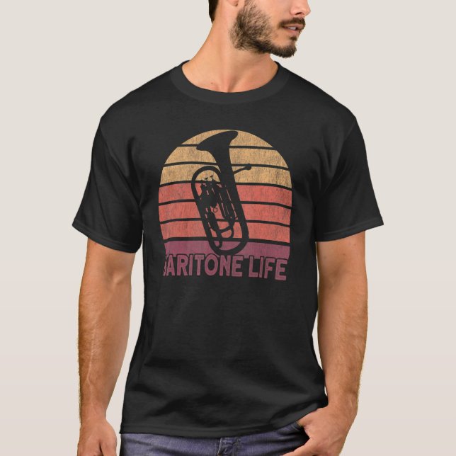 Baritone Horn Euphonium Baritone Player T-Shirt (Vorderseite)