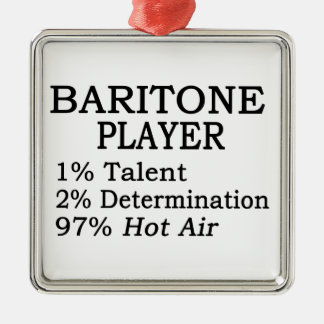 Baritone Hot Air Silbernes Ornament