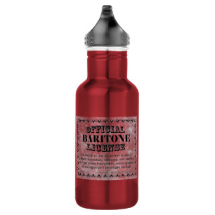 Baritone Lizenz Edelstahlflasche