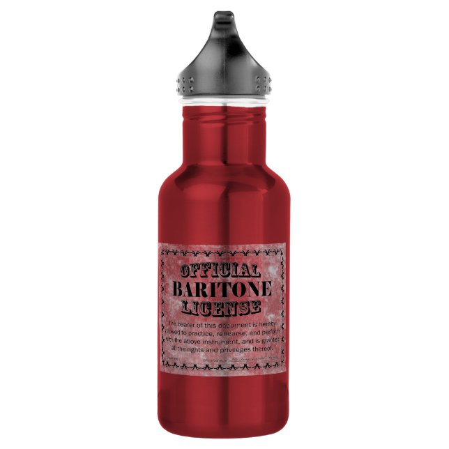 Baritone Lizenz Edelstahlflasche (Rechts)