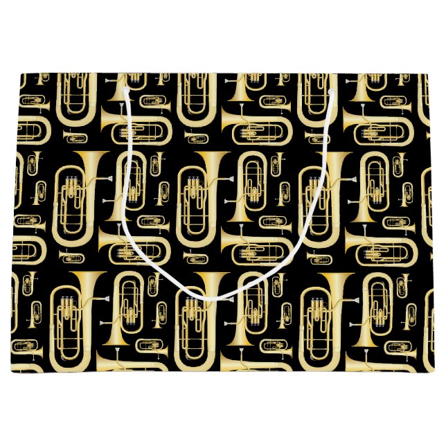 Baritone Musician Band Teacher Große Geschenktasch Große Geschenktüte (Vorderseite)