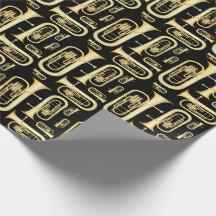 Baritone Musician Band Teacher Wrapping Paper