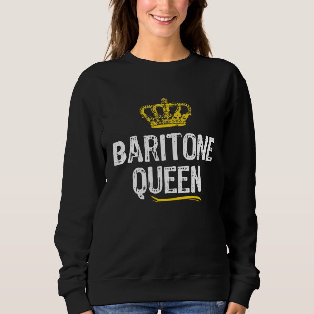 Baritone Queen Women Girls Player  Cool Cute Sweatshirt (Vorderseite)