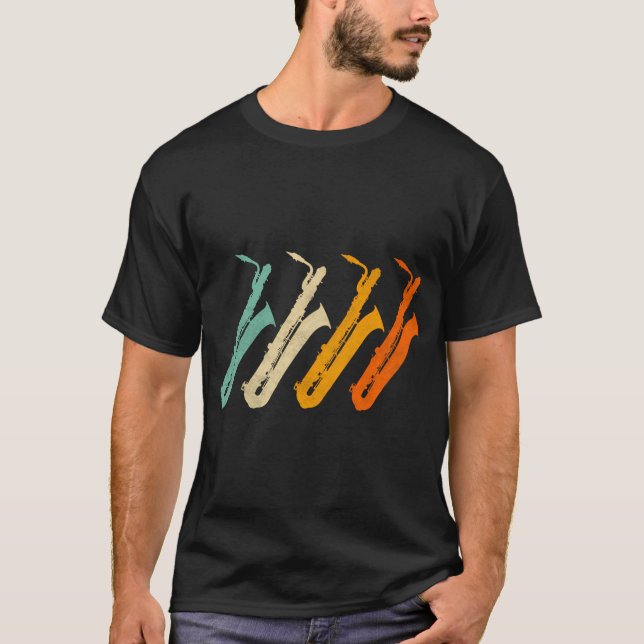 Baritone Saxophon für Bari Saxophonist T-Shirt (Vorderseite)