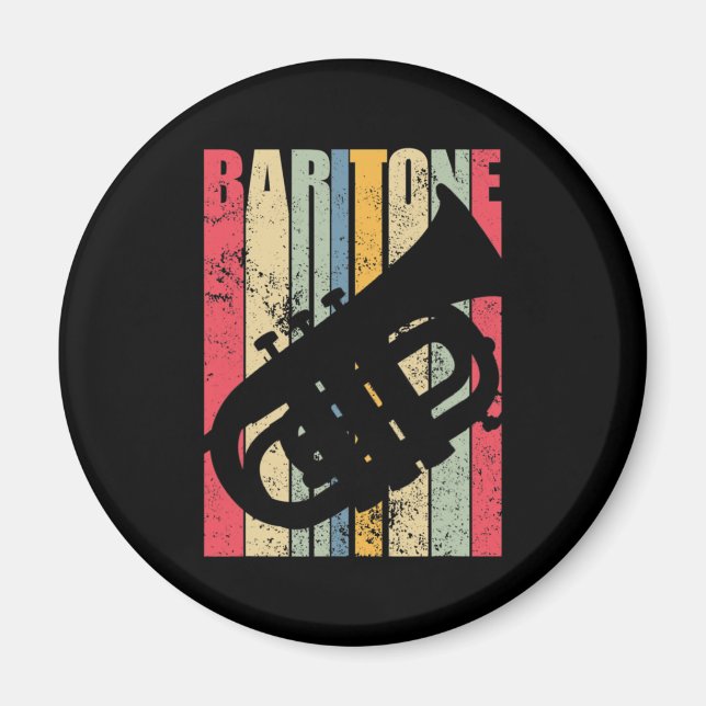 Baritone Saxophone Horn Marching Band Major Gear L Magnet (Vorne)