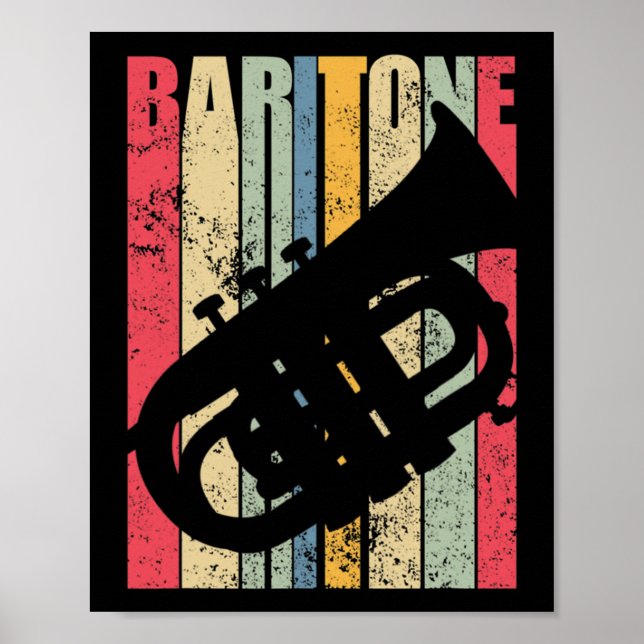 Baritone Saxophone Horn Marching Band Major Gear L Poster (Vorne)