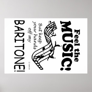 Baritone spürt die Musik Poster