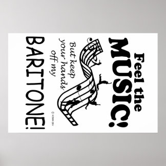 Baritone spürt die Musik Poster