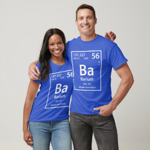 Barium-Element (weiß)-T - Shirt