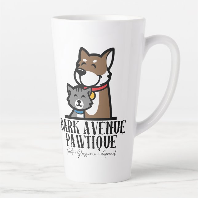 BARK AVENUE PAWTIQUE - Logo 3 Milchtasse (Rechts)