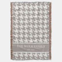 Bark + Beige Houndstooth Familie