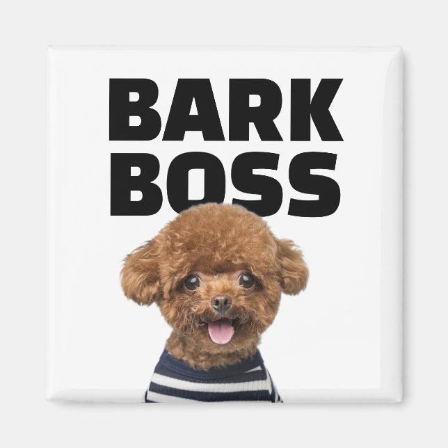 Bark Boss Benutzerdefiniertes Hunde-Foto Personali Magnet (Vorne)