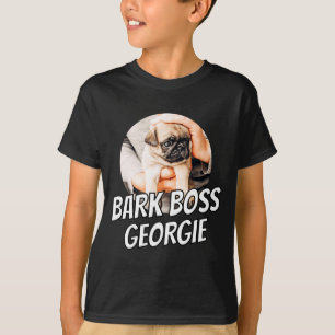 Bark Boss Haustier Hund Foto Modern Einfach Cool T-Shirt