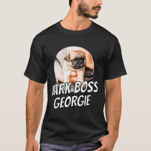 Bark Boss Haustier Hund Foto Modern Einfach Cool T-Shirt