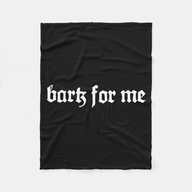 Bark For Me Gothic  Fleecedecke (Vorderseite)