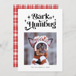 BARK HUMBUG Funny Dog Foto Weihnachten