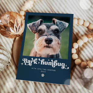 Bark Humbug Hund Foto Lustiges Weihnachten