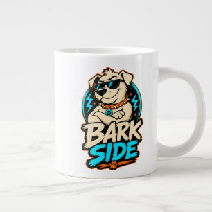Bark Side Hund PNG, Lustiges Hunde-Subimationsdesi Jumbo-Tasse