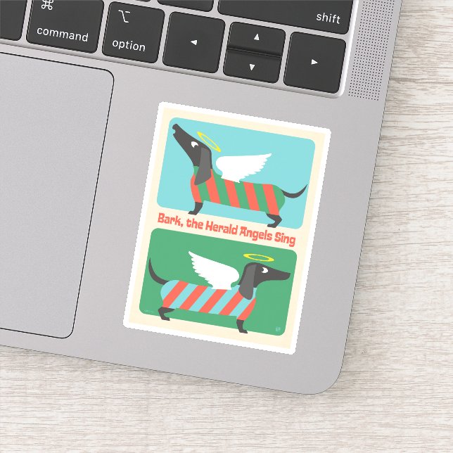 Bark, The Herald Angels Sing Aufkleber (Detail)