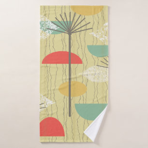 Barkcloth Abstrakte Blume Badehandtuch