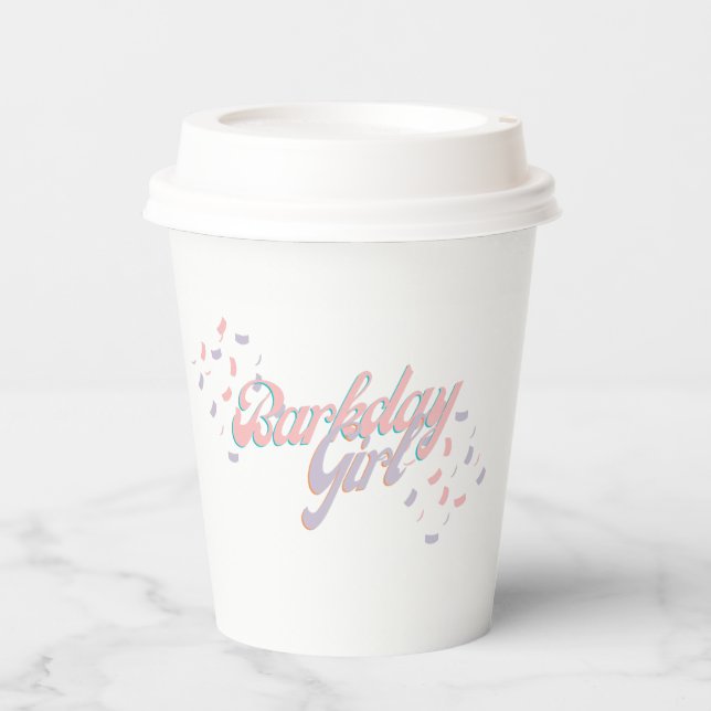 Barkday Girl Paper Cup Pappbecher (Vorderseite)