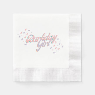 Barkday Girl Paper Napkin Serviette