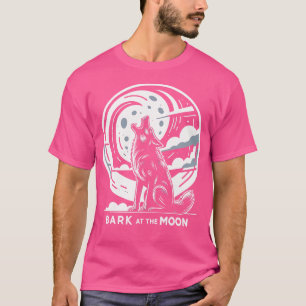 Barke am Mond Wolf Funny s for Women T-Shirt