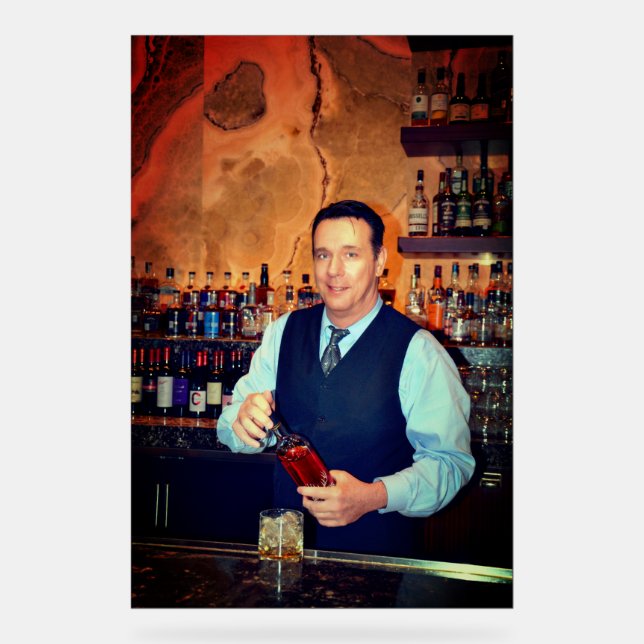 Barkeeper Acrylschild (Vorderseite)