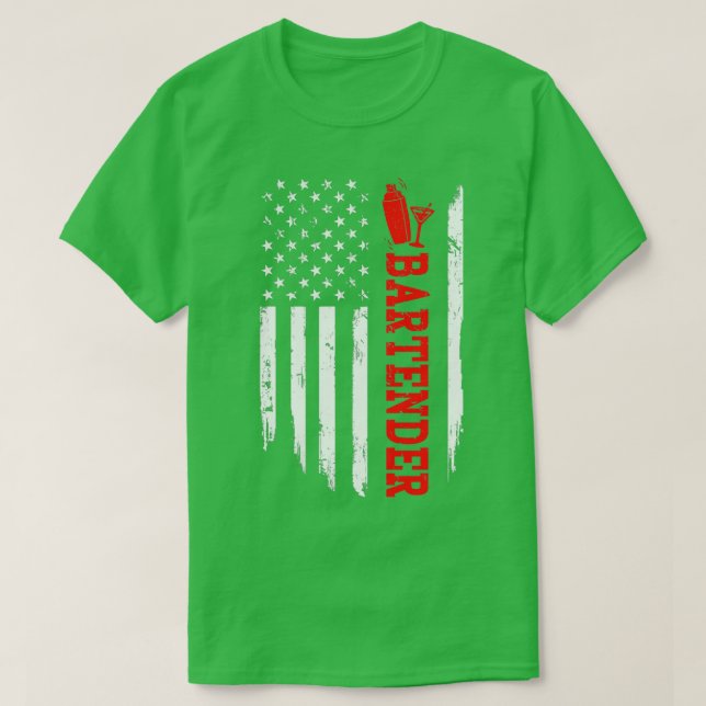 BARKEEPER AMERICA FLAG T-Shirt (Design vorne)