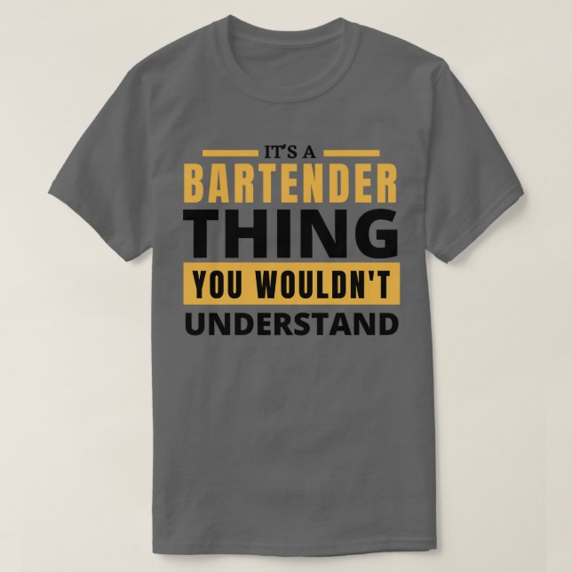 BARKEEPER-Aufkleber T-Shirt (Design vorne)