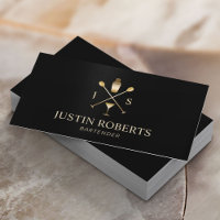 Barkeeper Bar Club Modernes Schwarzes & Altes Gold