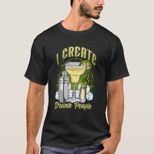 Barkeeper Bar für Barman Ich erstelle Betrunkene L T-Shirt