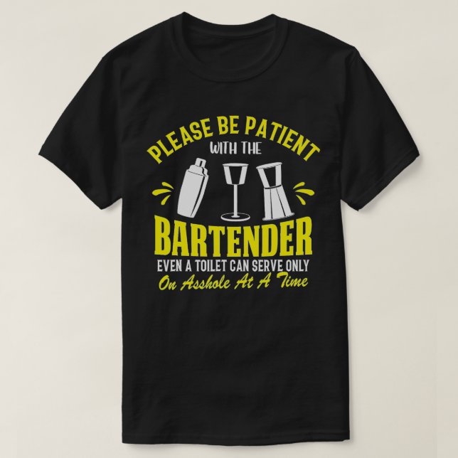 Barkeeper Bar Owner Funny Bartending Geschenk T-Shirt (Design vorne)