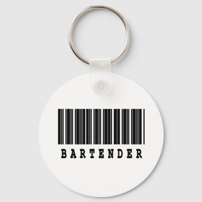Barkeeper-Barcode-Design Schlüsselanhänger (Vorderseite)