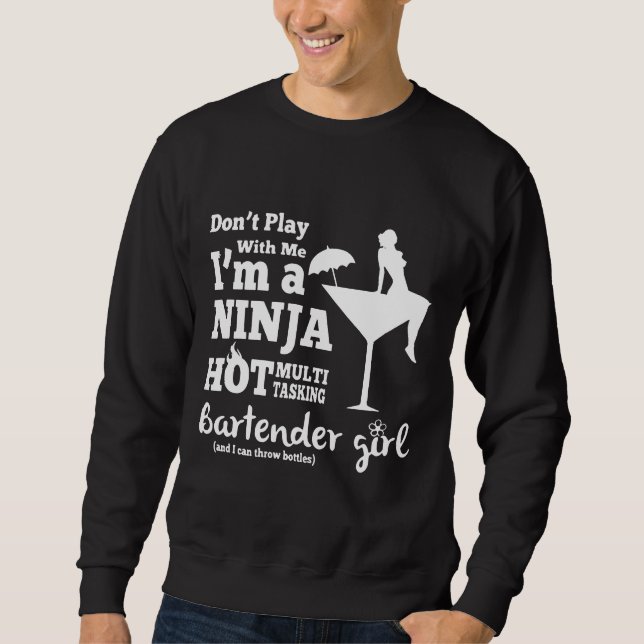 Barkeeper Barkeeper Girl Black Croppe Top Mixolog (Vorderseite)