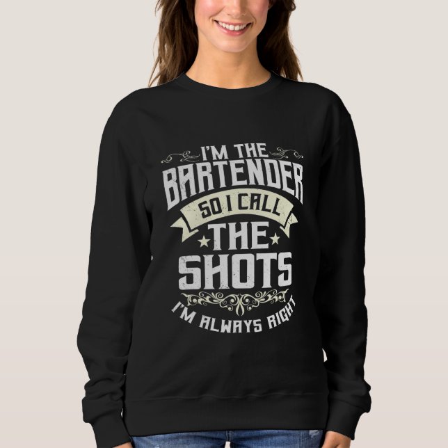 Barkeeper Barman Mixologist Bartending Barkeep Bar Sweatshirt (Vorderseite)