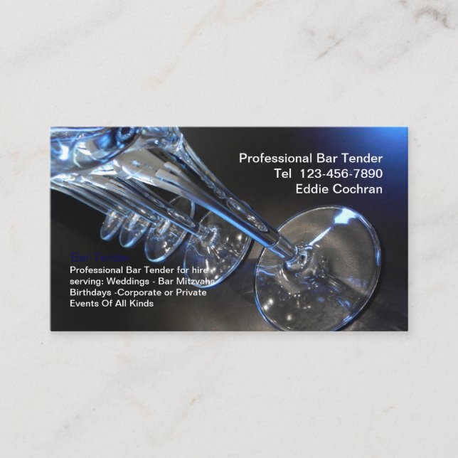 Barkeeper Coolste Visitenkarten Visitenkarte (Vorderseite)
