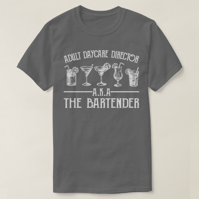 BARKEEPER ERWACHSENER DAYCARE-DIREKTOR 3 T-Shirt (Design vorne)