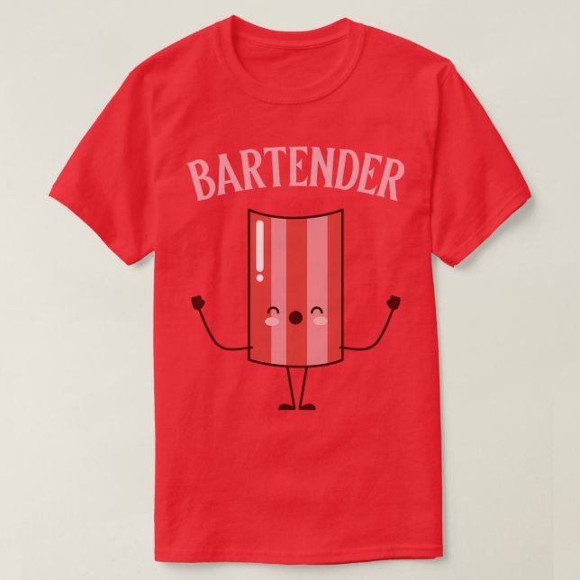 Barkeeper Flexing T-Shirt (Design vorne)