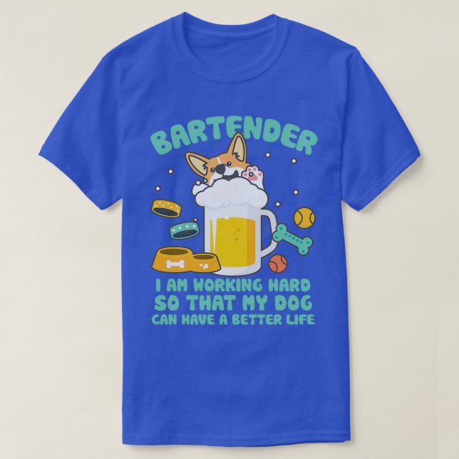 Barkeeper Funny 23 T-Shirt (Design vorne)